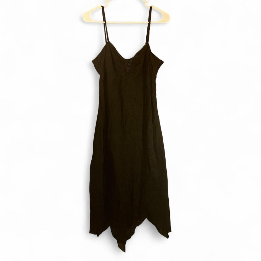 Free People Black Dress With Brajded Straps Size 8